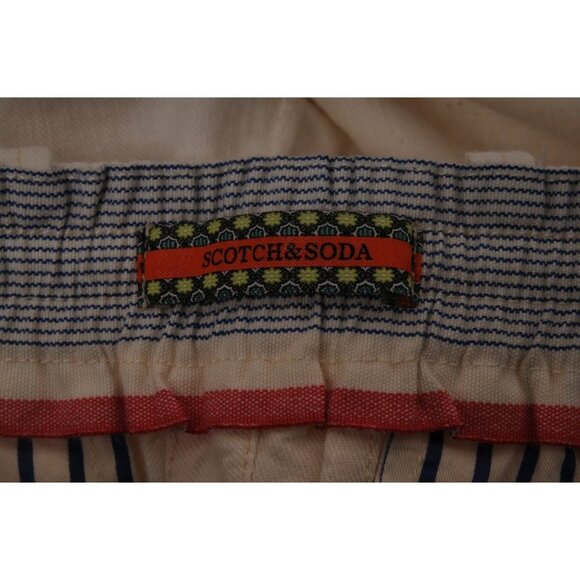 Scotch & Soda Mens Warren Linen Blend Twill Jogger Size US 33 Beige Pants - Picture 8 of 11